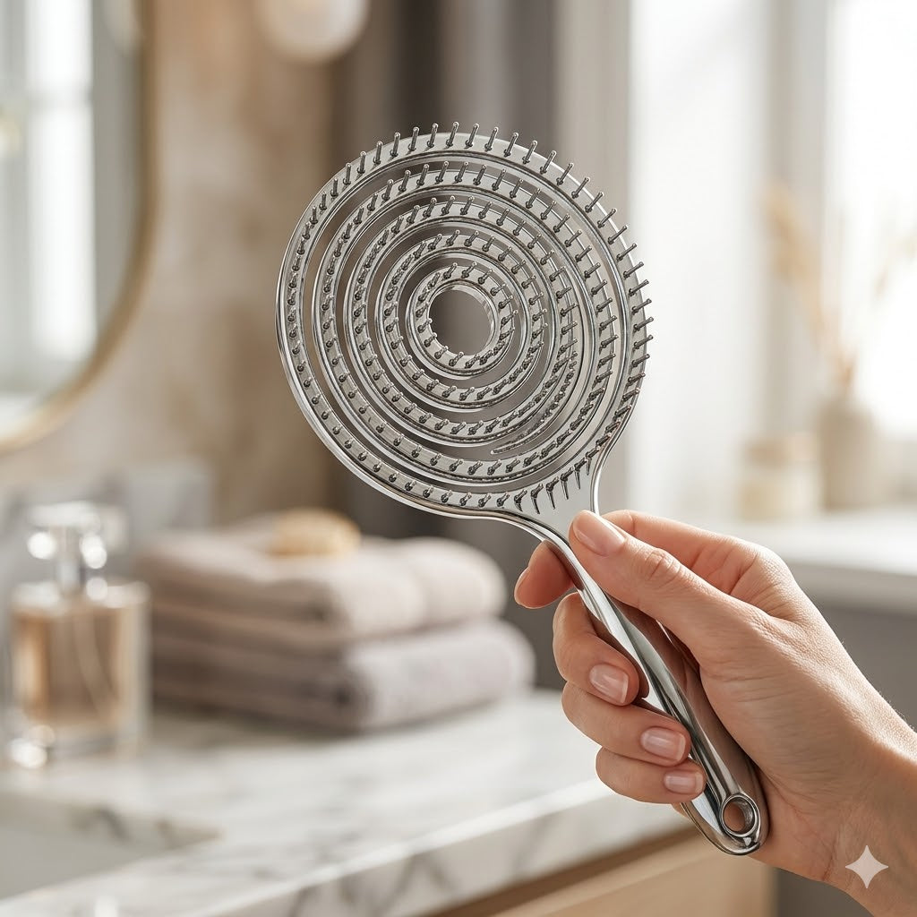SELVO Premium Kamm in Silber – Produktfoto