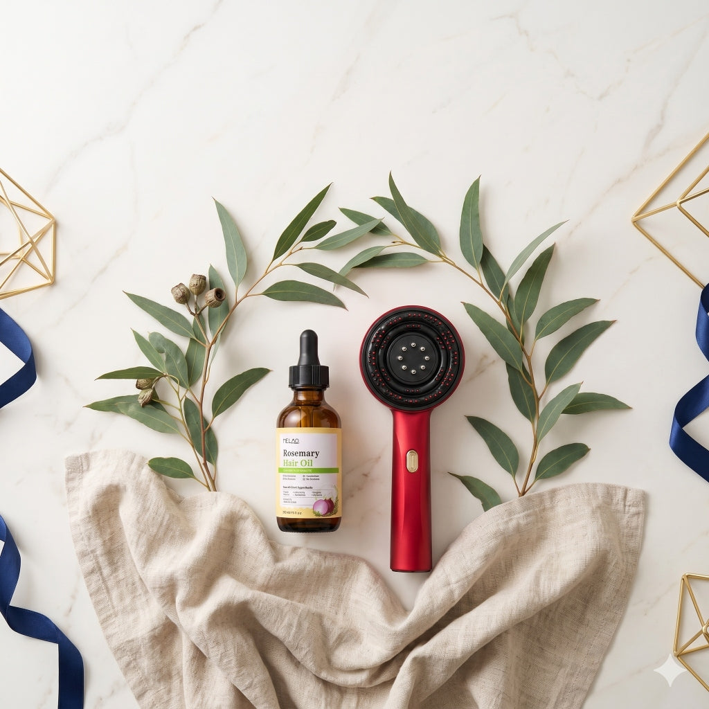SELVO Massagekamm mit Serum